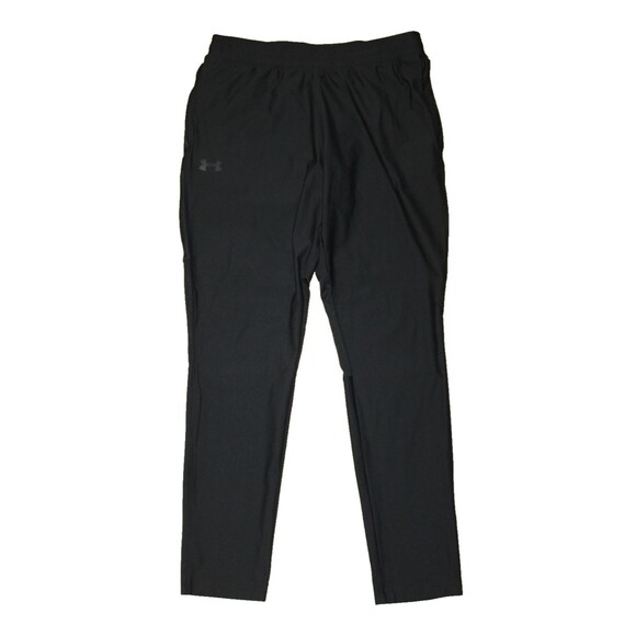 Under Armour Vanish Fitted Jogger Pants-Men LARGE x 30" Inseam-Black-Zip Pockets - Picture 1 of 9